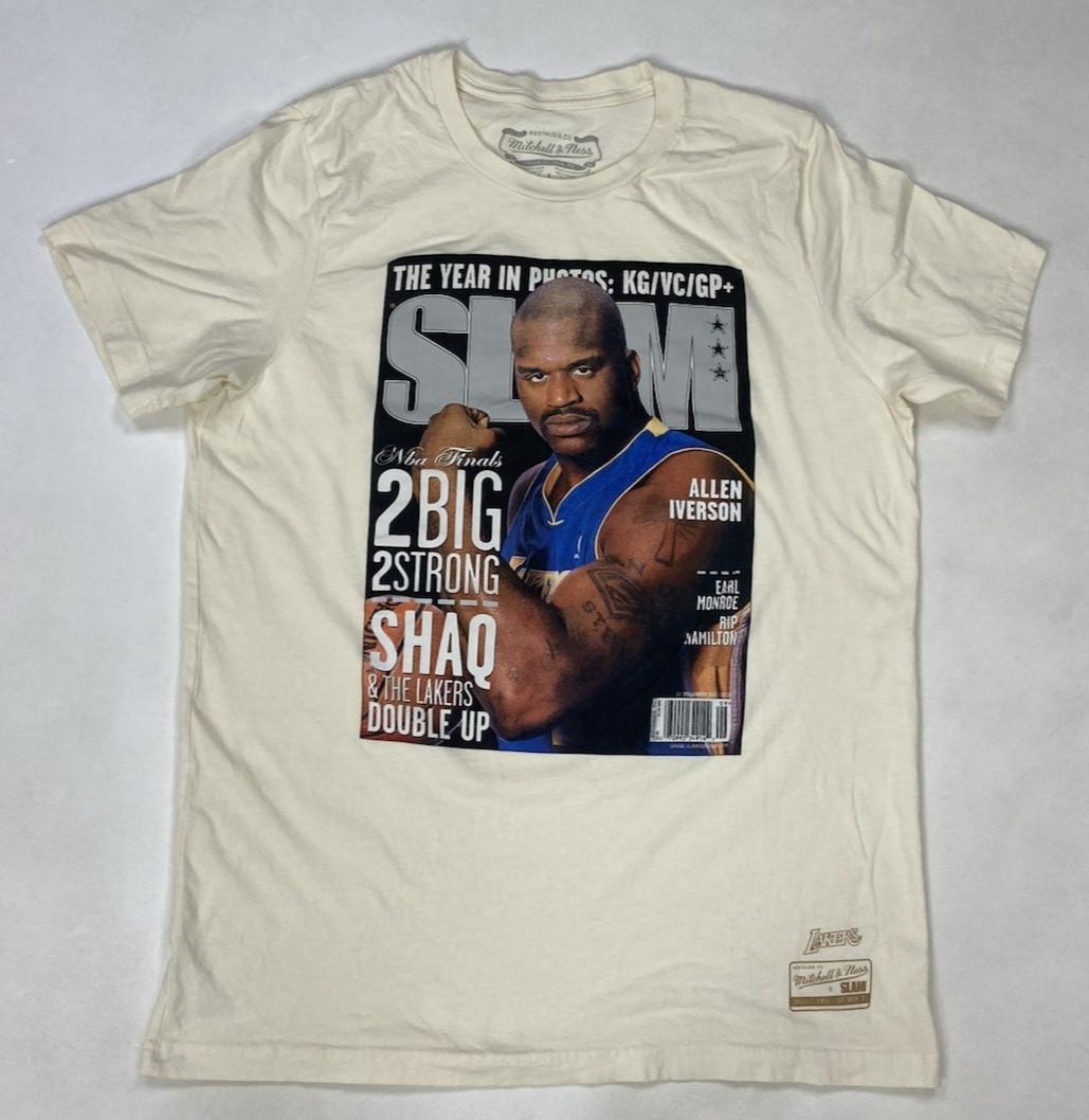 Mitchell Ness Los Angeles Lakers Shaquille Shaq O neal T-shirt Men Medium XXXXL
