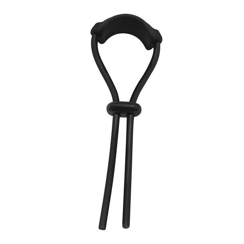 Male Silicone Lock Ring Male Lock Adjustable Rope Binding Ball Stretcher Sperm Penis Ring Ejaculation Delay Erection Rings Adult