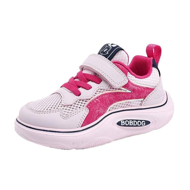 Bobdog Children's Shoes Girls 'shoes 2026 New Mesh Breathable Single Girls' Sneakers