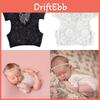 Baby Kurzarm Strampler mit Spitzendetails und Nylongewebe für Unisex Neugeborenenfotografie und Geschenk