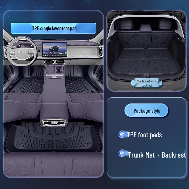 Leapmotor B01 TPE2026 Floor Mats: Custom Five-Seater Car Interior Carpet Accessories