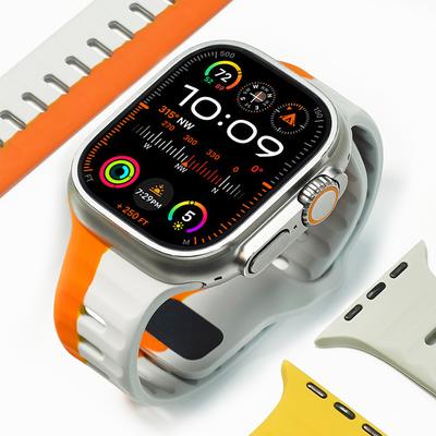 Biltin Apple Watch Silicone Sport Strap Ultra 10 9 8 Se2 (Type A)