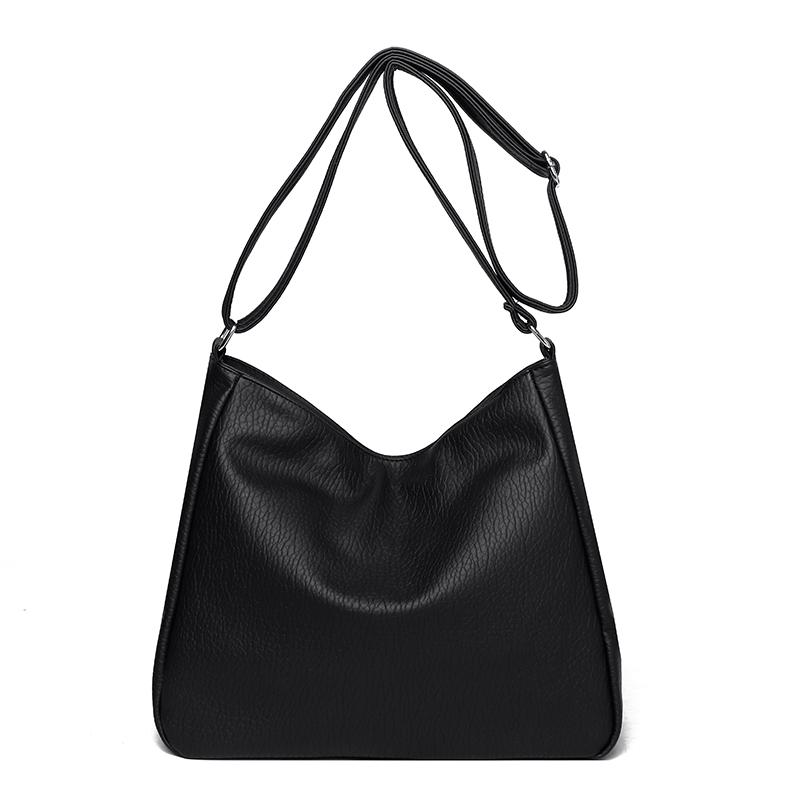 Women Soft PU Leather Hobo Crossbody Bag, Large Capacity Casual Shoulder Purse, Lightweight Adjustable Strap Tote Bag for Daily Travel Work