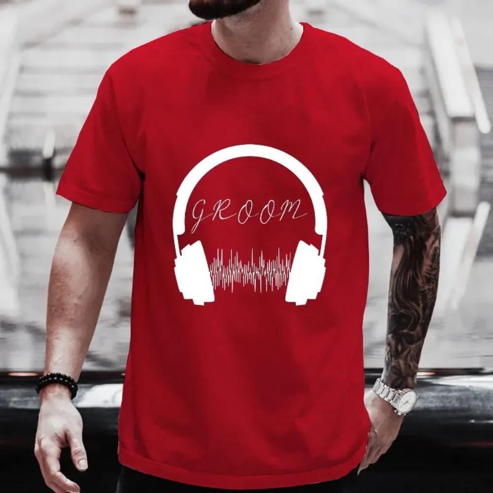 

Футболки с модной музыкальной графикой Блузки Groom Squad Футболки для прощания с одним человеком Футболки для мальчишника Team Evg Шаферы Свадебные топы XXXXXL красный