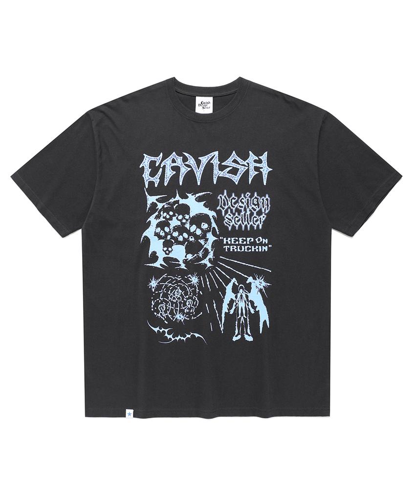 CAVISH Truckin Ss Tee Charcoal(Cv2Fmut501A)