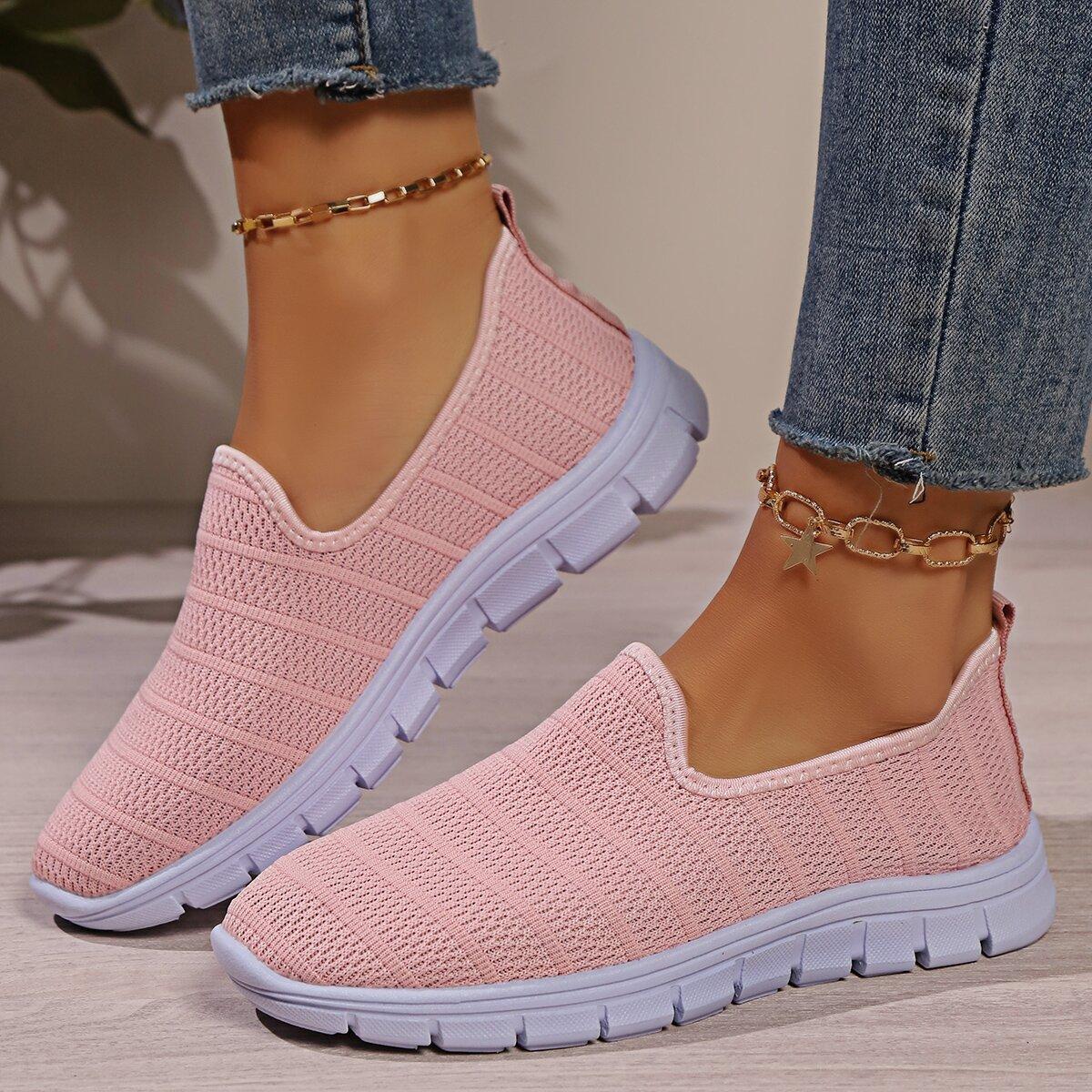 Men Women Summer Casual Sports Sneakers SlipOn Mesh Fashion Flat Slip Shoe Women s Loafers Walking Outdoor Soft Bottom 37 3360₽
