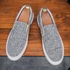 Old Beijing Cloth Shoes Men's 2025 Summer New Breathable Deodorant Canvas Shoes Men's Casual One-pedal Lazy Shoes