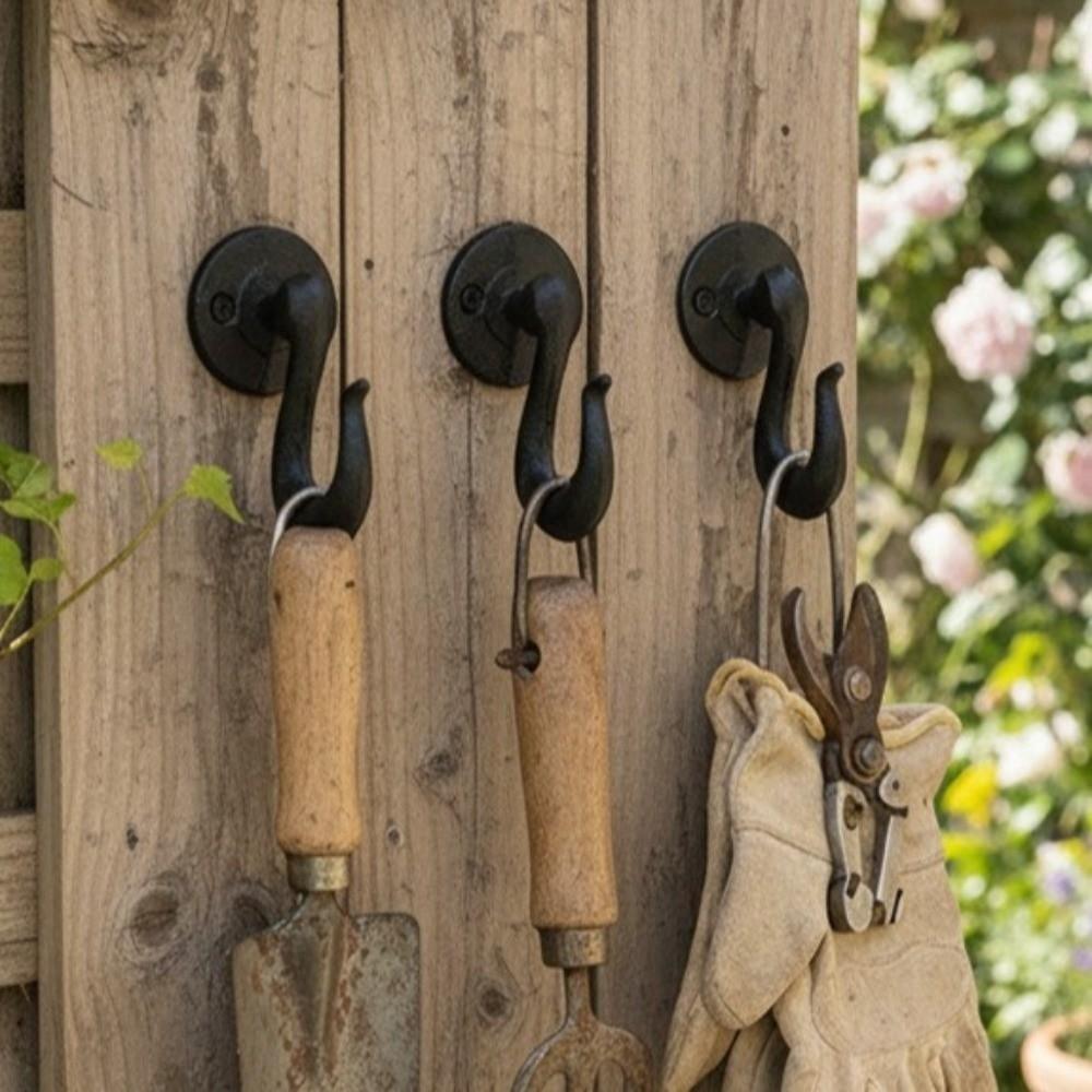 Dekorativní litinové nástěnné háčky Retro styl Zahradnické háčky Zahradní dekorace