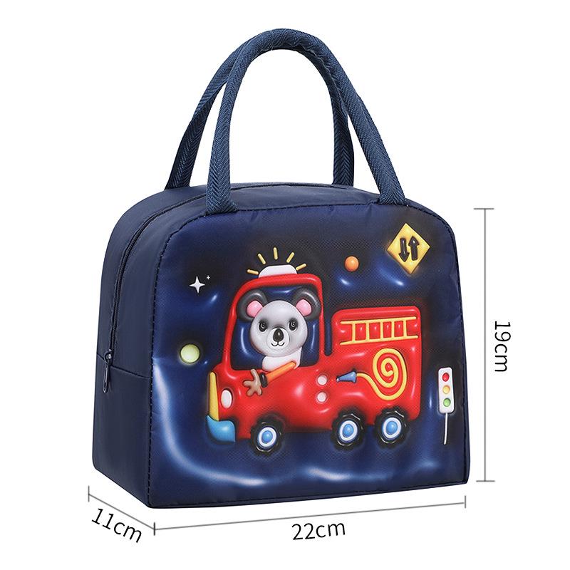 

Eco-friendly Insulated Bento Tote Bag - Portable Cartoon Lunch Box for Students & Office Workers