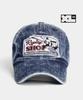 Peullaeto Big Size Washed Ball Cap Xl Rs Denim Cap Blue