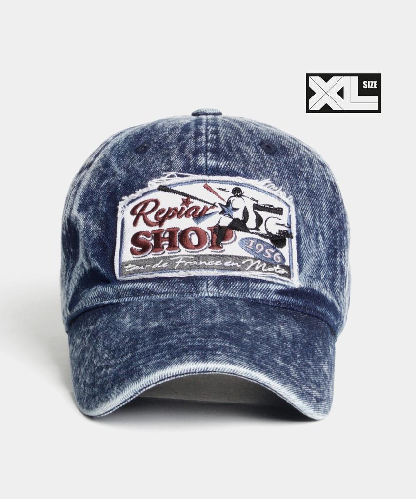 Peullaeto Big Size Washed Ball Cap Xl Rs Denim Cap Blue