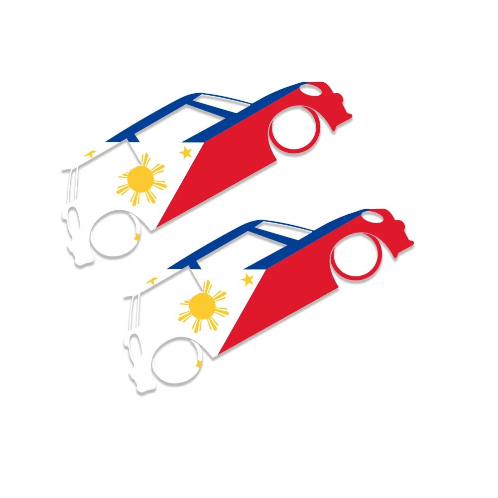 Car Sticker Creative Philippines Flag Stickers For MINI Cooper S R55 R56 R57 R60 F55 F56 F60 JCW Custom Vinyl Decoration Cover