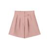 Ice Silk Shorts Women's New Summer Thin Loose High Waist Thin Versatile Suit Five-point Pants