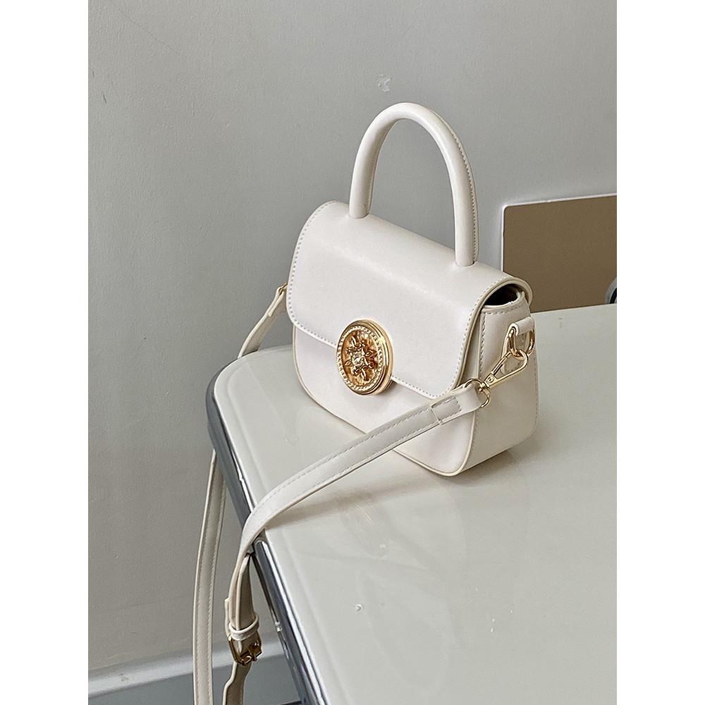 IELGY French Portable Saddle Bag All-Match One-Shoulder Cross-Body Female Bag