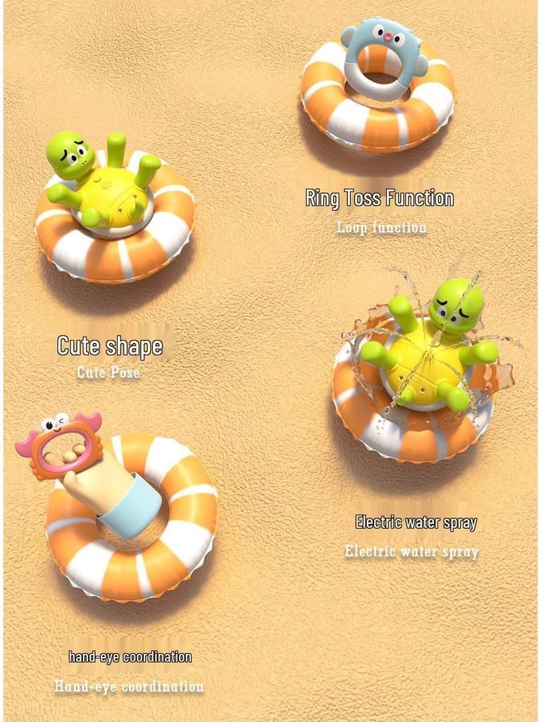 Electric Rotating Turtle Water Spray Toy - Educational Bath Fun for Children and Parents