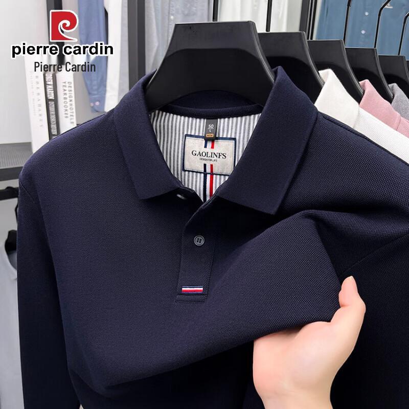Pierre Cardin Men's Pure Cotton Long Sleeve Polo Shirt