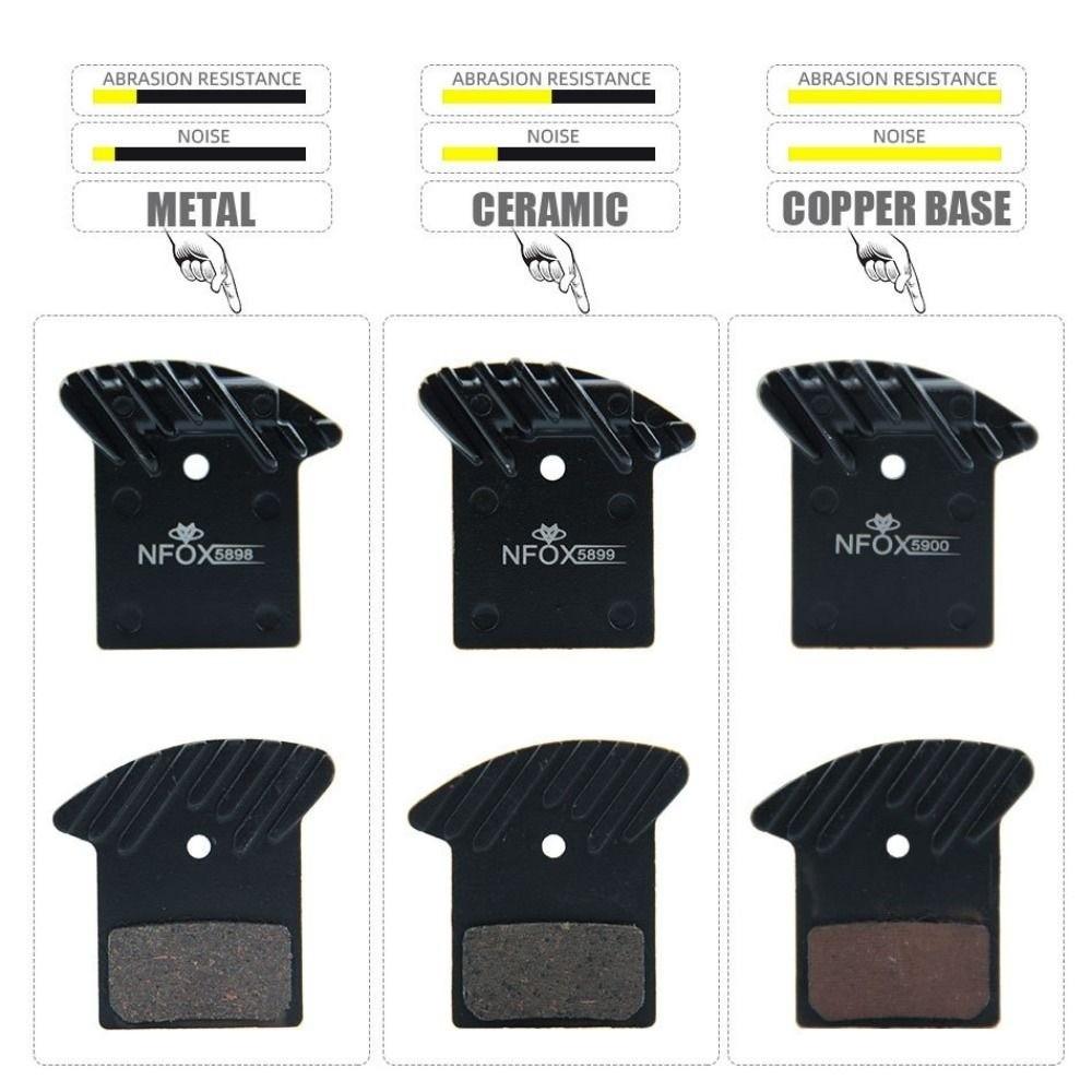 1set Metal Four Piston Black Disc Brake Pad  for Scooter Electric Vehicle