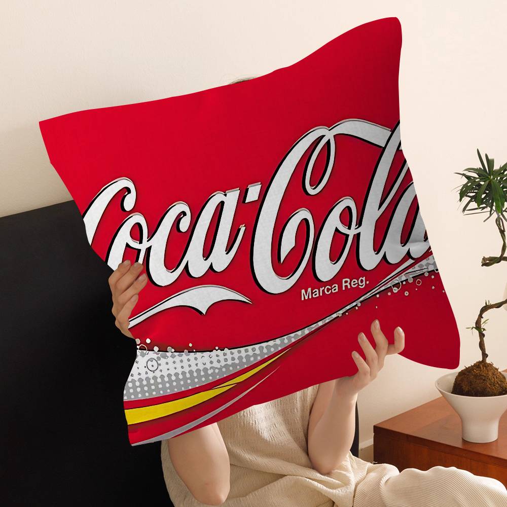 C-Coca C-Cola Kissen Anime Kissen Sofa Bett Kopfkissenbezug Kissenbezug 45X45 cm Mode