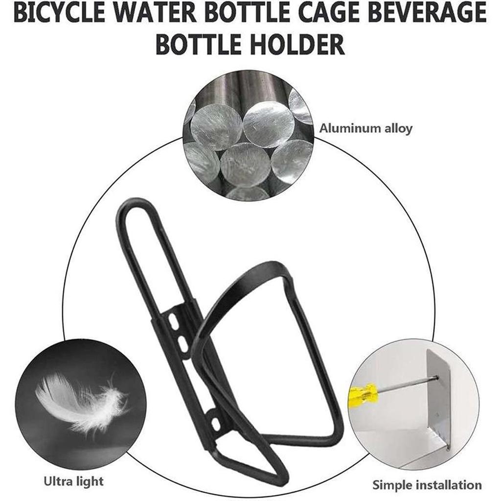 2pcs Bicycle Kettle Rack Aluminum Alloy Water Bottle Holder Suitable For Mountain Road Bikes Bicycle Front Pipe Cup Holder