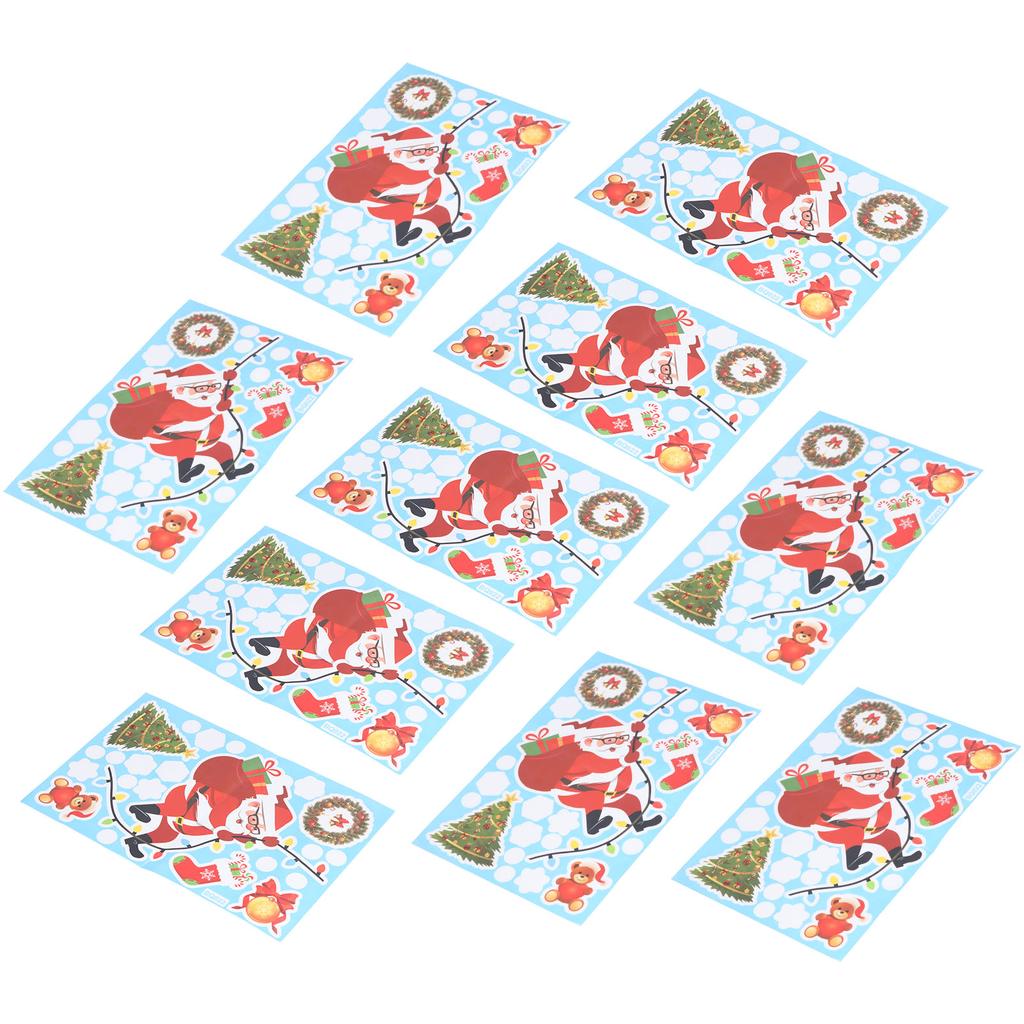 10Pcs Christmas Man Decoration Stickers SelfAdhesive Wall Decal Wall Sticker for Home Festival