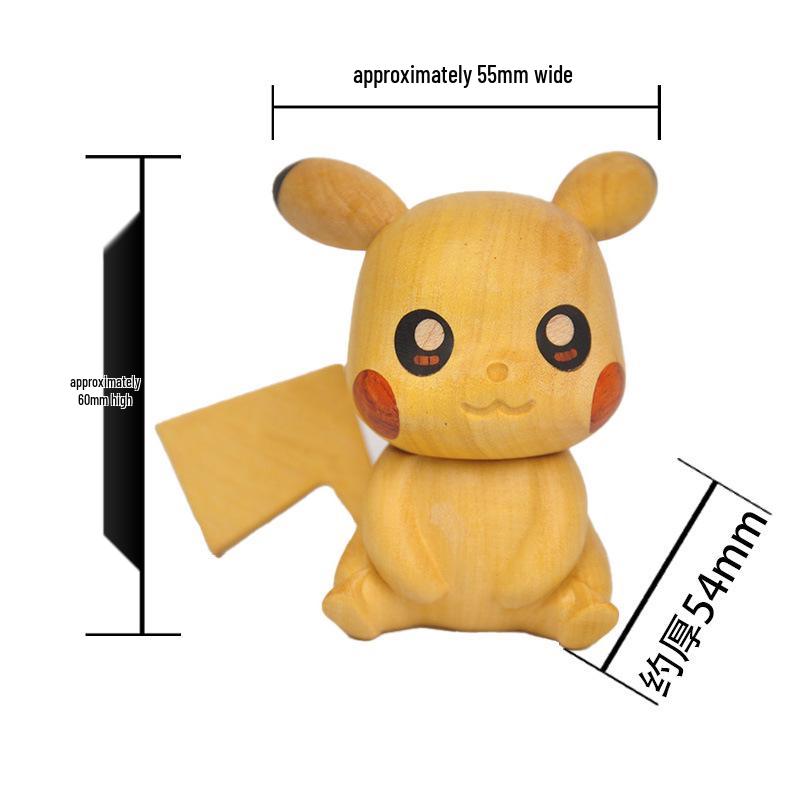 

Beech Wood Rocking Pig Ornament - Office & Home Entry Decoration Gift