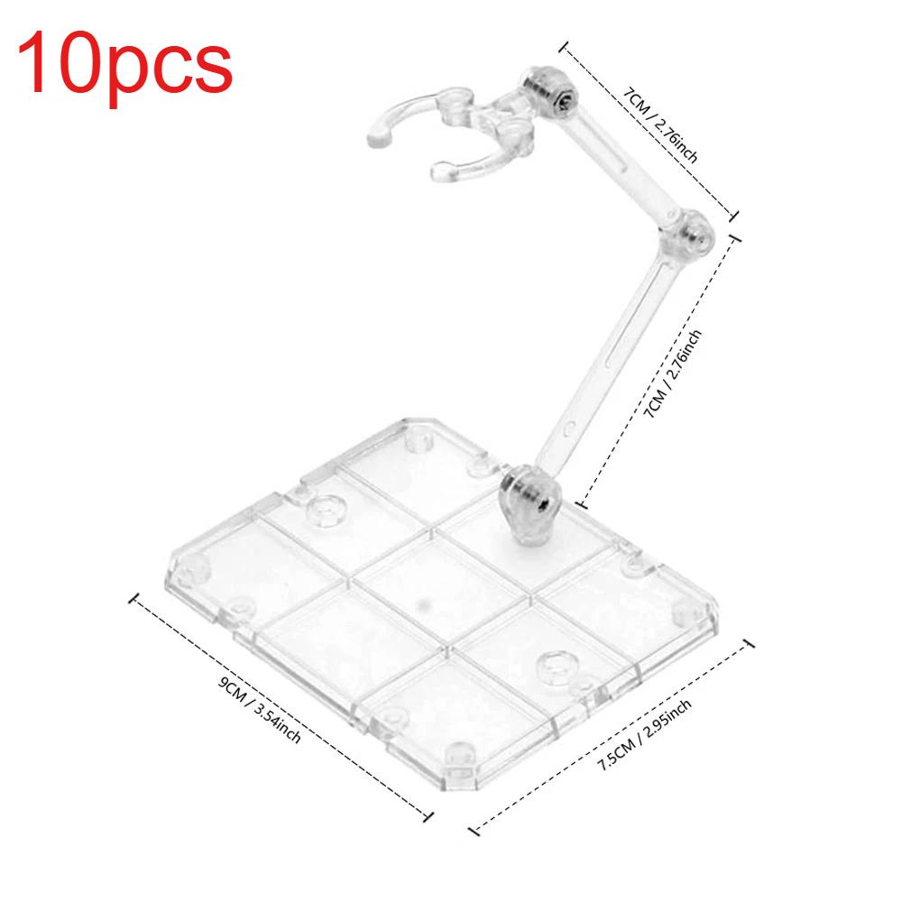 5/10/15pcs Clear Action Figure Stand,Display Holder Base Doll Model Figure Support Stand For Hg Shf Rg Sd Gundam 1/144 Toy