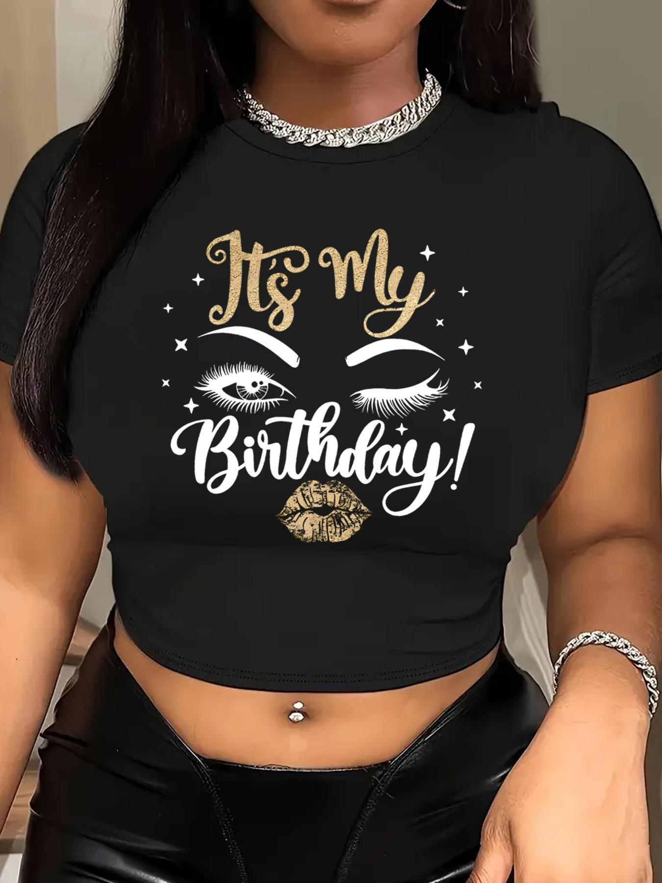 

Стильная приталенная женская футболка с открытым пупком и принтом в виде букв S чёрный