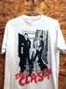 Rare! T-shirt Blanc en Coton The Clash Band Unisexe S à 5XL T-shirt Unisexe