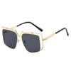 New Fashion Luxury Metal Ins Style Street Shooting Vacation Trendy Men and Women Sunglasses, Trendy Sunglasses