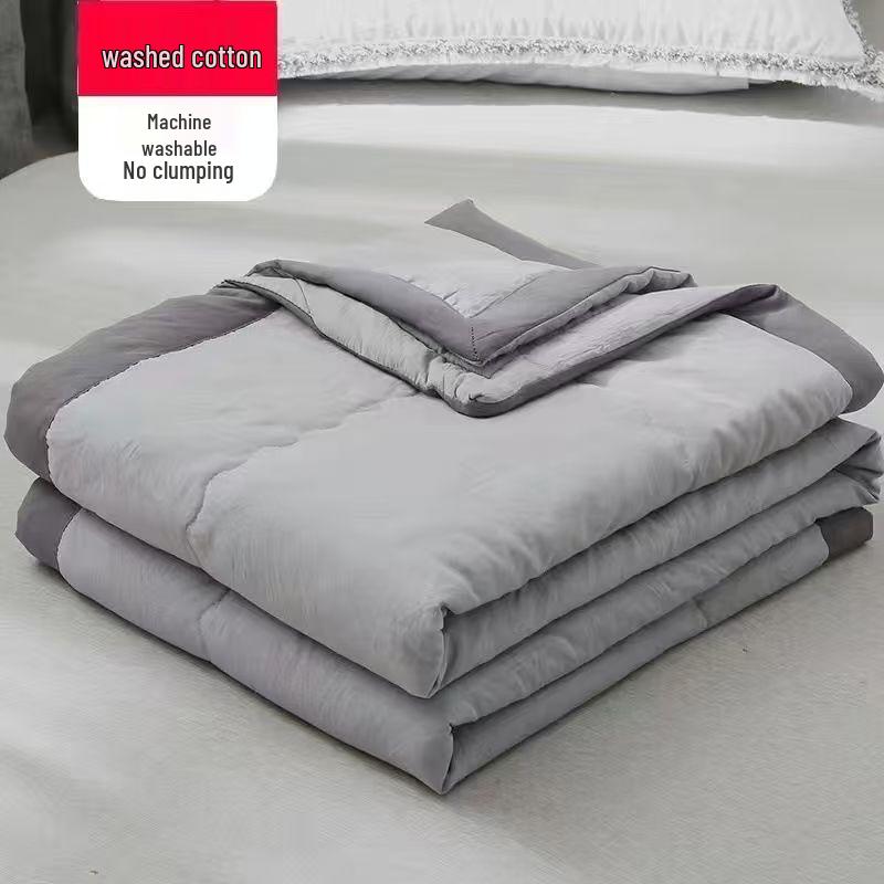 Machine Washable Cotton Summer Blanket - Lightweight Quilt for Dorms, Kids, Single/Double Beds