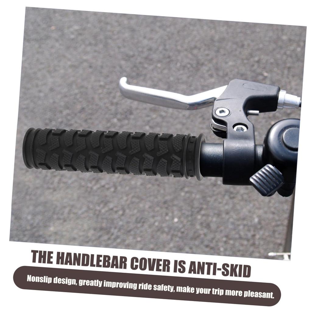 TENDYCOCO 2 PCS Anti-Slip Silicone Handle Grips for Bicycle Mountain Bike Lock-on Design Weather Resistant Improve Grip