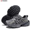 BAASPLOA Damen-Sportschuhe mit dicker Sohle, Laufschuhe aus Mesh, Freizeitschuhe, Wanderschuhe, Studentenschuhe, flache Schuhe, Tennisschuhe, atmungsaktiv