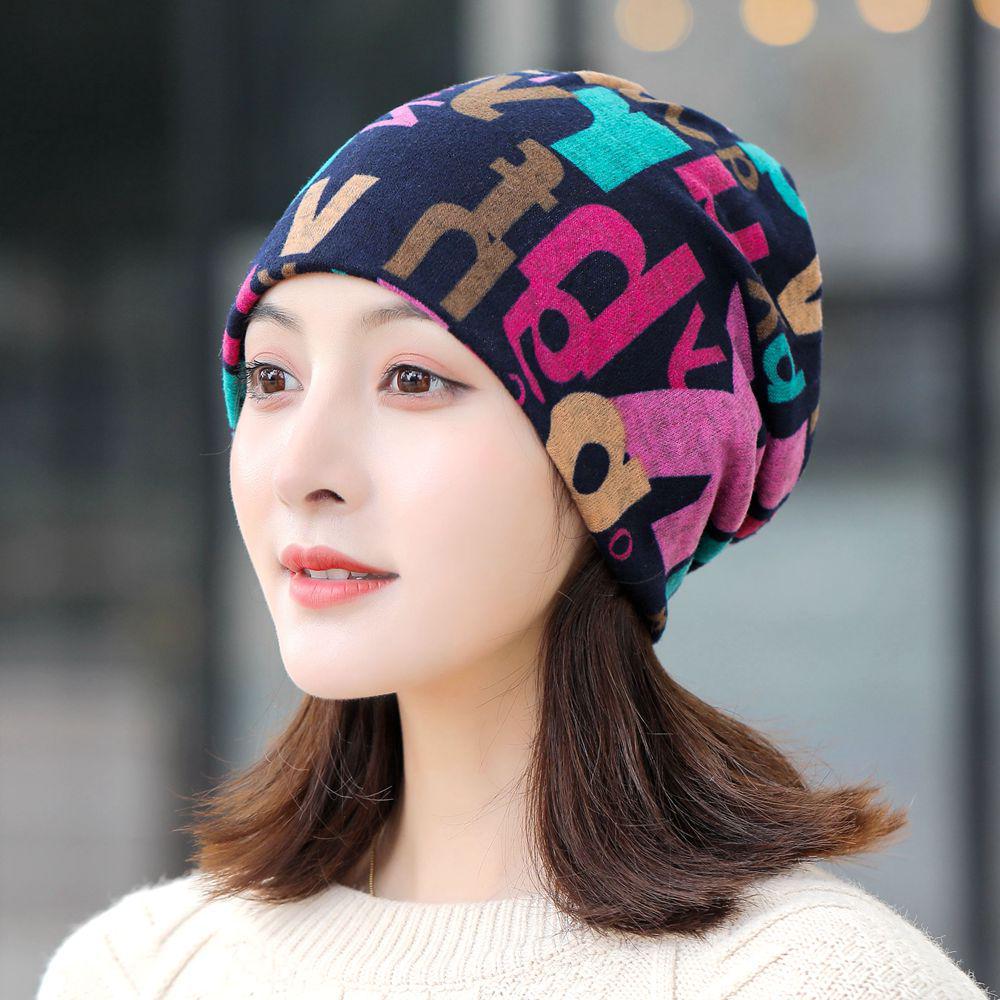 Vielseitige koreanische Damenhüte für Herbst/Winter: Kopftuch, Baotou, Pullover, Halstuch, Print, Flor und Ohrenschutz