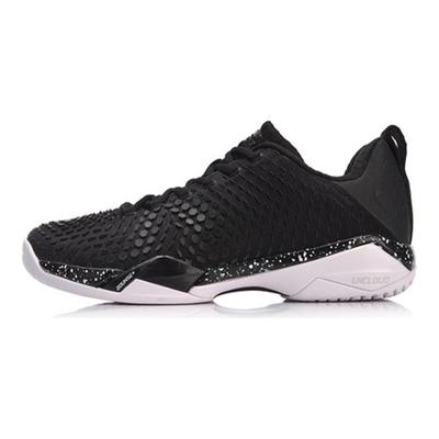 Li Ning Frontier Shadow Pro2.0 PU Dämpfung Rückprall Niedrig geschnitten Badminton Schuhe Unisex Schwarz AYAN013-3