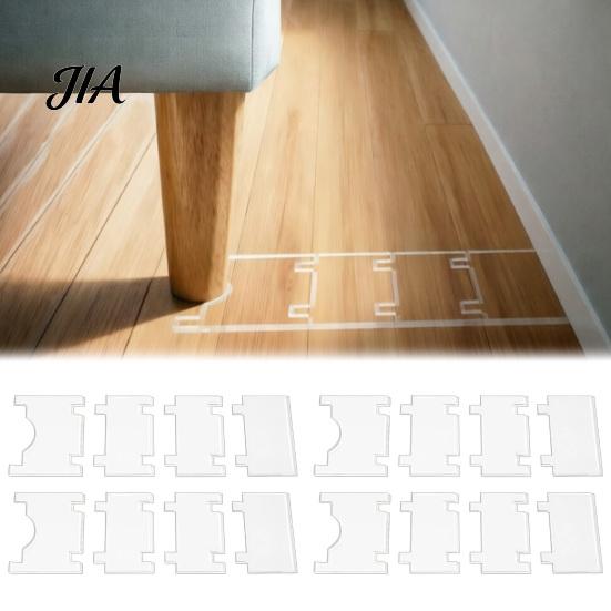 Verstellbarer Sofapuffer 2/4 Sets Klarer Acryl-Möbelwandpuffer, Couchbett-Stopper, Wohnzimmerzubehör Risiken durch Heizung vorbeugen, Platz halten &