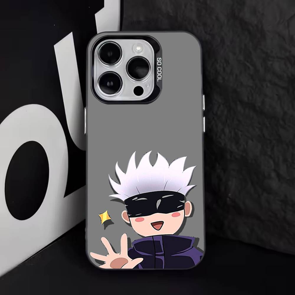 J-Jujutsu K-Kaisen G-Gojo Anime Phone Case For iPhone 17,16,15,14,13,12,11,Pro,Max,Plus,E,Air,Mini Black Tpu Cover