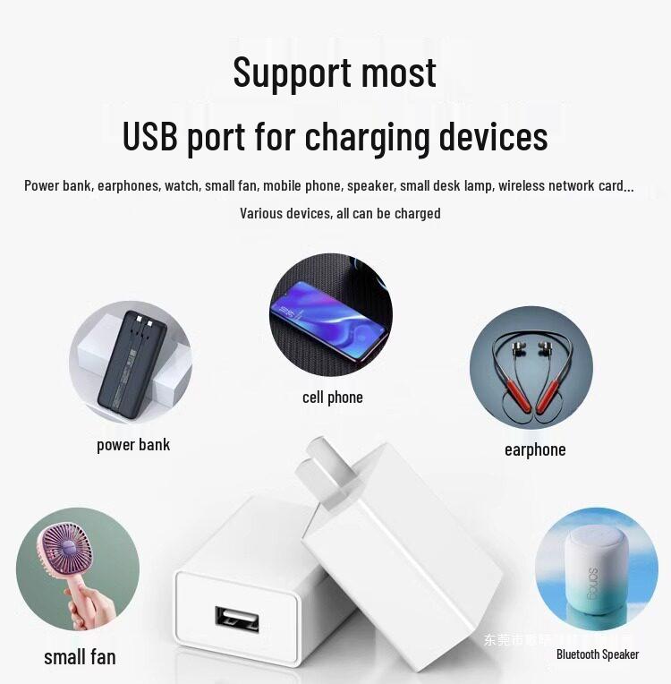 Universal 5V2A/5V1A Type-C Fast Charger for Android Devices