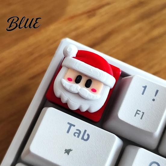Christmas Santa Keycap for Mechanical Keyboards 3D Printed PETG Gift Gamers Cute Keycap Exquisitely Crafted Keyboard Switch Cap Customization
