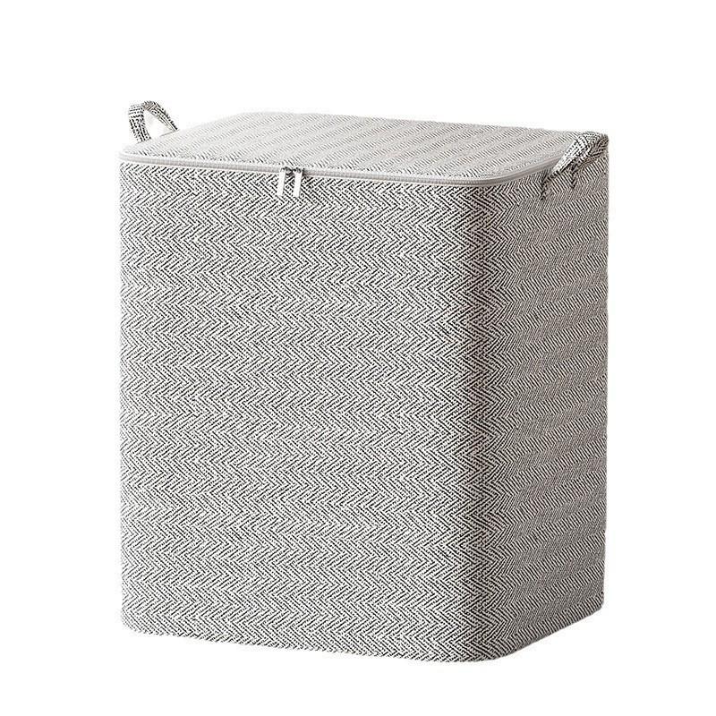 Thick Large Capacity Storage Basket with Lid for Clothes and Quilts - Ideal for Living Room and Bedroom Organization