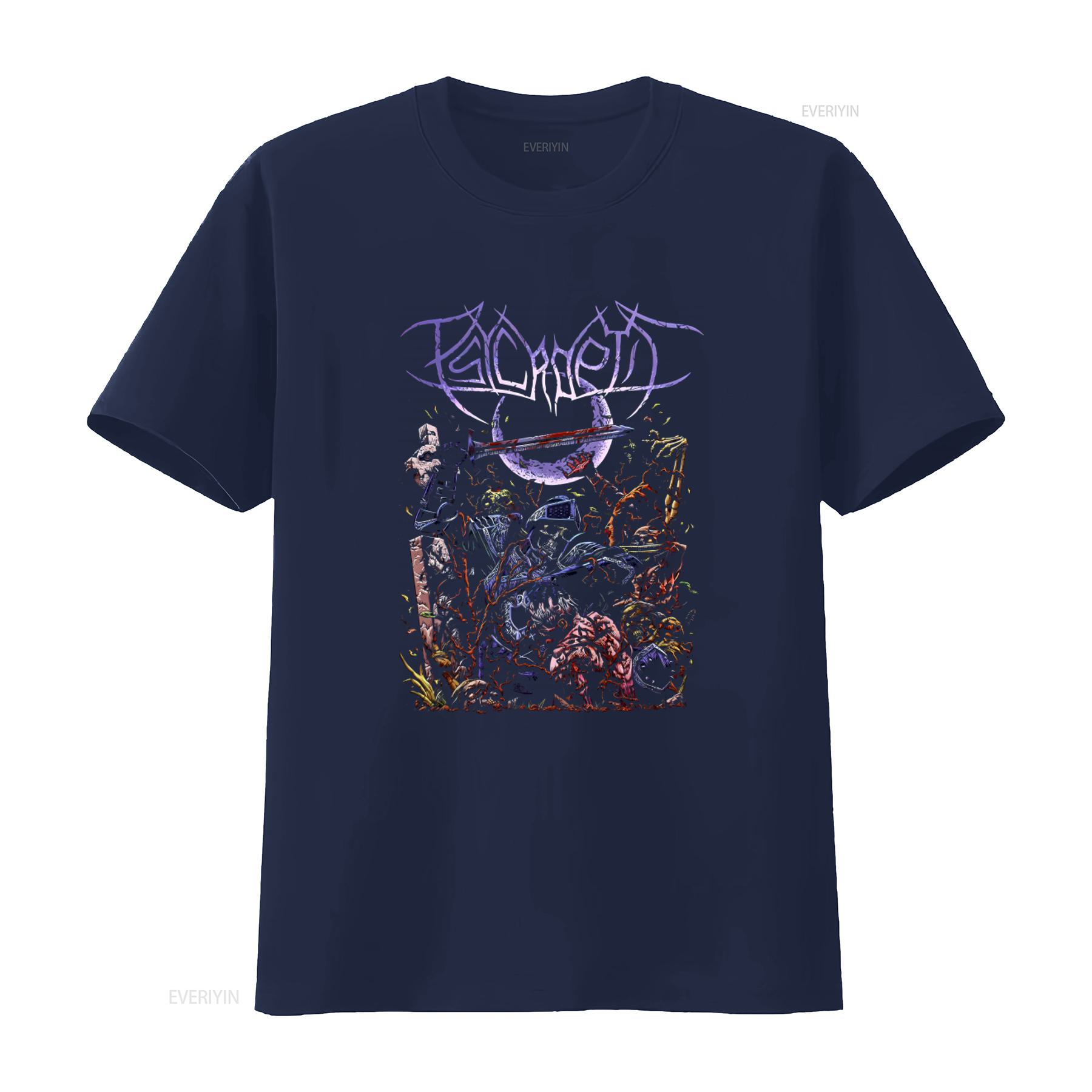 

PSYCROPTIC This Shadowed World T Shirt Unique Horror Themed Design for Men vintage Washed Stylish Stretched streetwear S