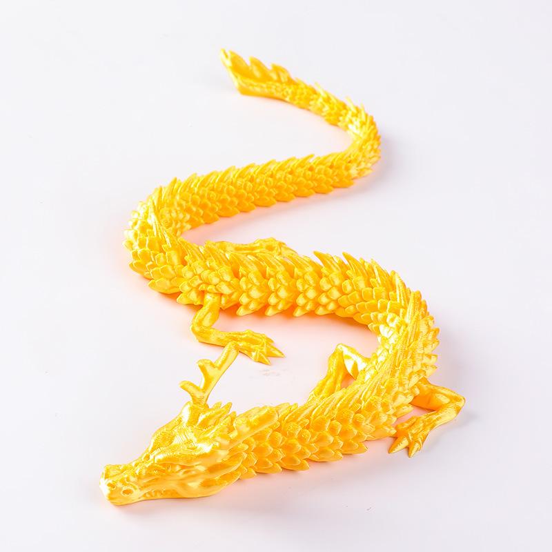 3D Printed Dragon Toy Ornament - Creative Handicraft Gift Figure