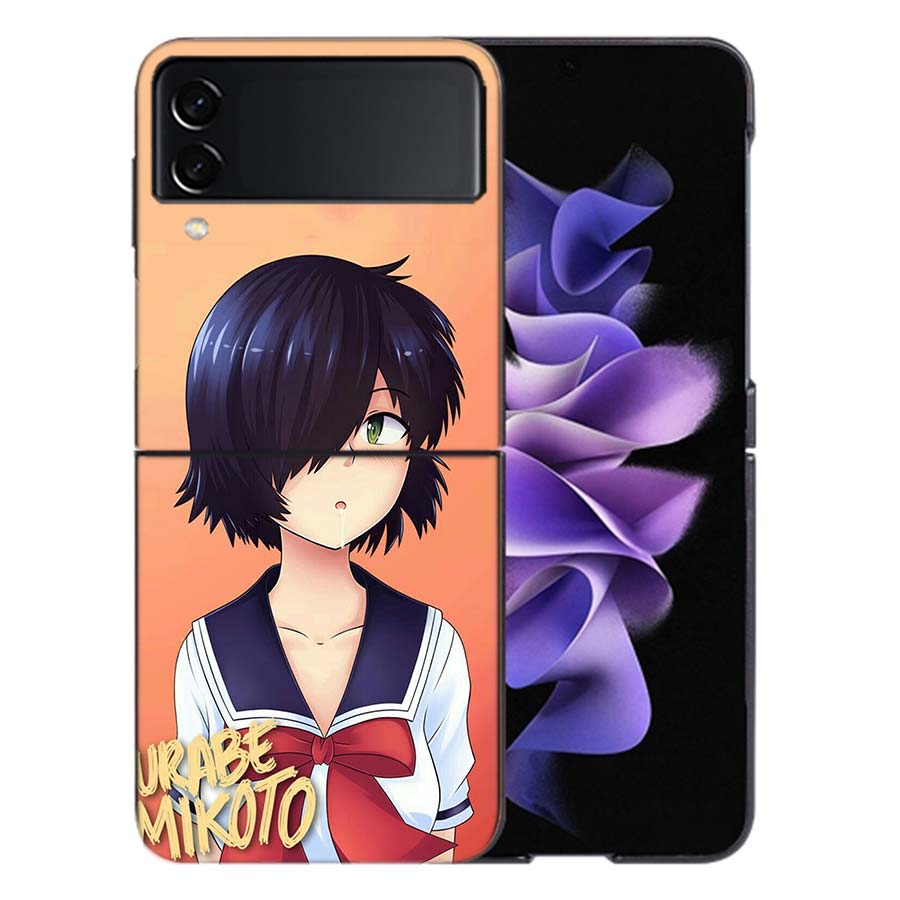 

Urabe Mikoto Coque For Samsung Z Flip7 6 Galaxy Case Shockproof Z Flip5 Z Flip3 4 5G Hard Cover Phone TPU PC Hard Funda Galaxy Z Flip