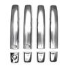 Car Side Smart Door Handle Cover Trim Set Fit for Infiniti G25 G35 G37 Sedan 2009 2010 2011 2012 2013 Bright Silver ABS
