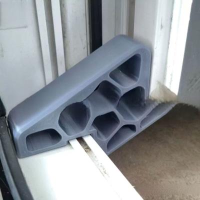 Window Balcony Door Stop with Track Lock No-Tool Installation Anti-Slam Wedge for Sliding Glass Doors Windows