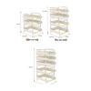 Miflame 5-Tier Slim Rolling Storage Cart
