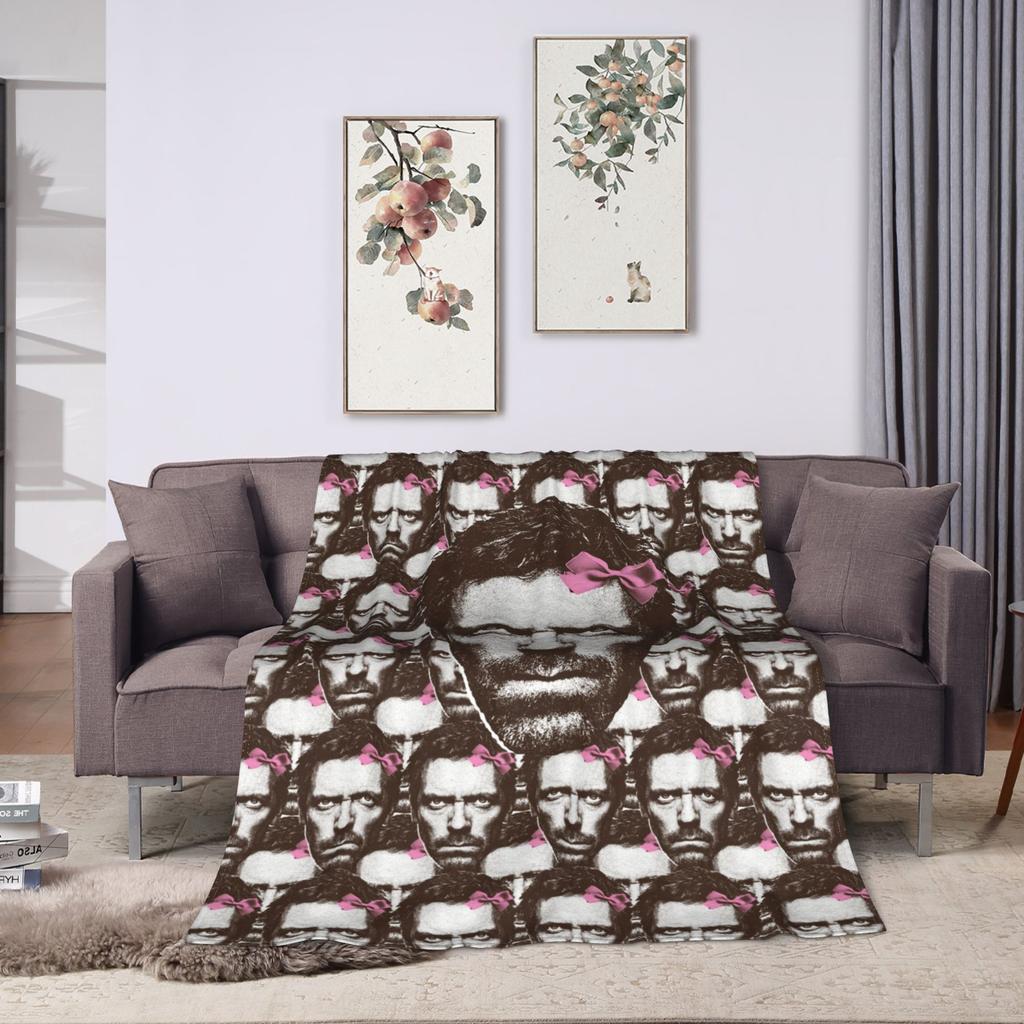 Dr Gregory House Plush Blanket Girls Boys Flannel Throw Blanket For Living Room Super Soft Quality Bedspread Birthday Gift