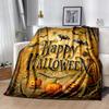 1pc Halloween Happy Day Blanket  Cute Home Decor for All Seasons, Living Room, Travel, Camping, Car Blankets