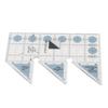 Ruler Grids 456090 Degree Double Strip Ruler Transparent Acrylic Non Slip Quarter Triangle