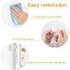 Door Stopper Wall Protector, Adhesive Bumper Protector, Reble Rubber Door Stops from Door Knobs, Shock Absorbent Wall Shield for Door Handle (Clear-4