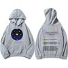 Band Cold-play Music of The Spheres World Tour 2025 Hettegensere Langermet Herre/Dame Sweatshirts Trykk Hettegenser